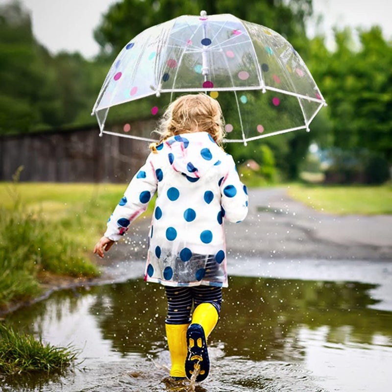 RONIARE Kids Clear Bubble Umbrellas for Rain Dome Windproof Umbrella for Kid Girls and Boys - Image 2